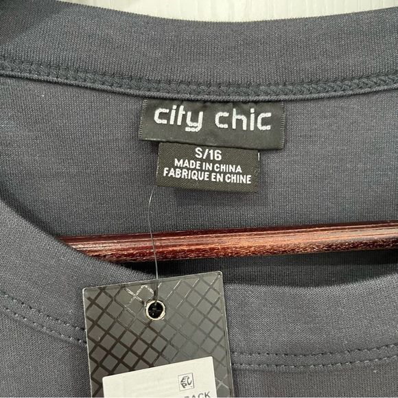 City Chic grey sleeveless tank top size small - Picture 4 of 7